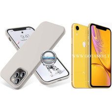 Apple iPhone XR dėklai ir apsauginiai stiklai - B-Soft dėklas nugarėlė Apple iPhone XR mobiliajam telefonui pilkos spalvos