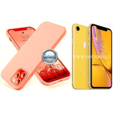 B-Soft dėklas nugarėlė Apple iPhone XR mobiliajam telefonui šviesiai oranžinės spalvos