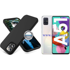 B-Soft dėklas nugarėlė Samsung Galaxy A51 mobiliajam telefonui juodos spalvos