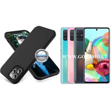 Samsung Galaxy A71 dėklai ir apsauginiai stiklai - B-Soft dėklas nugarėlė Samsung Galaxy A71 mobiliajam telefonui juodos spalvos