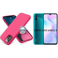 B-Soft dėklas nugarėlė Xiaomi Redmi 9A mobiliajam telefonui bordo spalvos