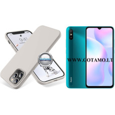 B-Soft dėklas nugarėlė Xiaomi Redmi 9A mobiliajam telefonui pilkos spalvos