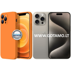 Apple iPhone 15 Pro Max dėklai ir apsauginiai stiklai - B-Soft Plus dėklas nugarėlė Apple iPhone 15 Pro Max mobiliajam telefonui oranžinės spalvos
