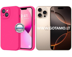 B-Soft Plus dėklas nugarėlė Apple iPhone 16 Pro Max, ryškiai rožinis