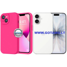 B-Soft Plus dėklas nugarėlė Apple iPhone 17, ryškiai rožinis