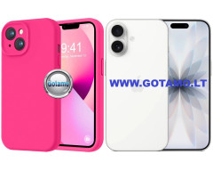 B-Soft Plus dėklas nugarėlė Apple iPhone 17, ryškiai rožinis