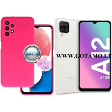 Samsung Galaxy A12, Samsung Galaxy M12 dėklai ir apsauginiai stiklai - B-Soft Plus dėklas nugarėlė Samsung Galaxy A12, Samsung Galaxy M12 mobiliesiems telefonams bordo spalvos