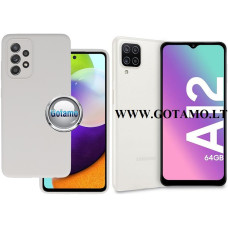 Samsung Galaxy A12, Samsung Galaxy M12 dėklai ir apsauginiai stiklai - B-Soft Plus dėklas nugarėlė Samsung Galaxy A12, Samsung Galaxy M12 mobiliesiems telefonams pilkos spalvos