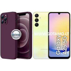 B-Soft Plus dėklas nugarėlė Samsung Galaxy A25 mobiliajam telefonui tamsiai violetinės spalvos
