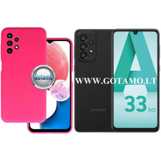 Samsung Galaxy A33 5G dėklai ir apsauginiai stiklai - B-Soft Plus dėklas nugarėlė Samsung Galaxy A33 5G mobiliajam telefonui bordo spalvos