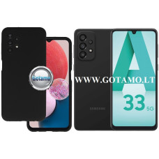 Samsung Galaxy A33 5G dėklai ir apsauginiai stiklai - B-Soft Plus dėklas nugarėlė Samsung Galaxy A33 5G mobiliajam telefonui juodos spalvos