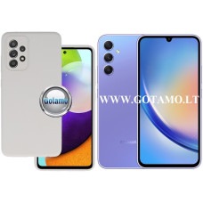 B-Soft Plus dėklas nugarėlė Samsung Galaxy A34 mobiliajam telefonui pilkos spalvos