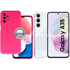 Samsung Galaxy A35 dėklai ir apsauginiai stiklai - B-Soft Plus dėklas nugarėlė Samsung Galaxy A35 mobiliajam telefonui bordo spalvos