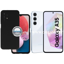 Samsung Galaxy A35 dėklai ir apsauginiai stiklai - B-Soft Plus dėklas nugarėlė Samsung Galaxy A35 mobiliajam telefonui juodos spalvos