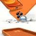 B-Soft Plus dėklas nugarėlė Samsung Galaxy S24 mobiliajam telefonui oranžinės spalvos