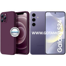 B-Soft Plus dėklas nugarėlė Samsung Galaxy S24 mobiliajam telefonui tamsiai violetinės spalvos