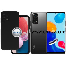 Xiaomi Redmi Note 11, Xiaomi Redmi Note 11S dėklai ir apsauginiai stiklai - B-Soft Plus dėklas nugarėlė Xiaomi Redmi Note 11, Xiaomi Redmi Note 11S mobiliesiems telefonams juodos spalvos