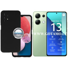 B-Soft Plus dėklas nugarėlė Xiaomi Redmi Note 13 4G mobiliajam telefonui juodos spalvos