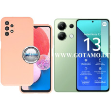 B-Soft Plus dėklas nugarėlė Xiaomi Redmi Note 13 4G mobiliajam telefonui šviesiai oranžinės spalvos