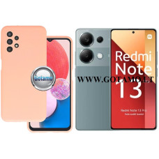 Xiaomi Redmi Note 13 Pro 4G, Xiaomi Poco M6 Pro dėklai ir apsauginiai stiklai - B-Soft Plus dėklas nugarėlė Xiaomi Redmi Note 13 Pro 4G, Xiaomi Poco M6 Pro mobiliesiems telefonams šviesiai oranžinės spalvos