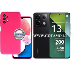 B-Soft Plus dėklas nugarėlė Xiaomi Redmi Note 13 Pro 5G, Xiaomi Poco X6 mobiliesiems telefonams bordo spalvos