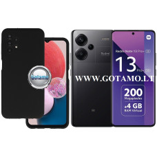 Xiaomi Redmi Note 13 Pro Plus dėklai ir apsauginiai stiklai - B-Soft Plus dėklas nugarėlė Xiaomi Redmi Note 13 Pro Plus mobiliajam telefonui juodos spalvos