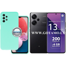B-Soft Plus dėklas nugarėlė Xiaomi Redmi Note 13 Pro Plus mobiliajam telefonui mėtinės spalvos