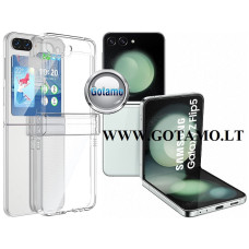 Samsung Galaxy Z Flip 5 dėklai - Crystal dėklas nugarėlė Samsung Galaxy Z Flip 5 mobiliajam telefonui skaidrus