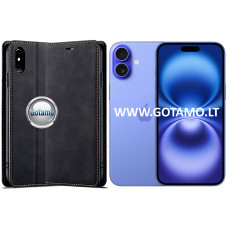 Apple iPhone 16 Plus dėklai ir apsauginiai stiklai - Galant magnetinis dėklas Apple iPhone 16 Plus telefonui juodos spalvos