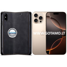 Apple iPhone 16 Pro Max dėklai ir apsauginiai stiklai - Galant magnetinis dėklas Apple iPhone 16 Pro Max telefonui juodos spalvos