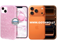 iLLumi-Neo silikoninis dėklas Apple iPhone 17 Pro, rožinės spalvos