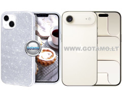iLLumi-Neo silikoninis dėklas Apple iPhone Air, sidabro spalvos