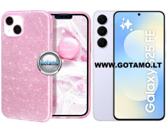 iLLumi-Neo silikoninis dėklas Samsung Galaxy S25 FE (5G), rožinis