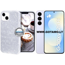 iLLumi-Neo silikoninis dėklas Samsung Galaxy S25 FE (5G), sidabrinis iLLumi-Neo silikoninis dėklas Samsung Galaxy S25 FE (5G), sidabrinis