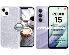 iLLumi-Neo silikoninis dėklas Xiaomi Redmi 15 4G, sidabro spalvos