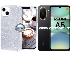 iLLumi-Neo silikoninis dėklas Xiaomi Redmi A5 4G / Poco C71, sidabrinis