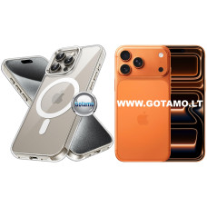 MagSafe Jelly dėklas iPhone 17 Pro Max skaidrus