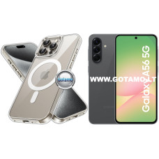 MagSafe Jelly dėklas Samsung Galaxy A56 skaidrus
