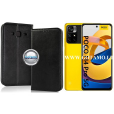 Re-Cap magnetinis dėklas Xiaomi Poco M4 Pro 5G, Xiaomi Redmi Note 11T 5G mobiliesiems telefonams juodos spalvos