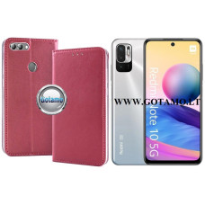 Xiaomi Redmi Note 10 5G, 10T 5G, Poco M3 Pro 5G dėklai ir apsauginiai stiklai - Re-Cap magnetinis dėklas Xiaomi Redmi Note 10 5G, Xiaomi Redmi Note 10T 5G, Xiaomi Poco M3 Pro 5G mobiliesiems telefonams tamsiai raudonos (bordo) spalvos