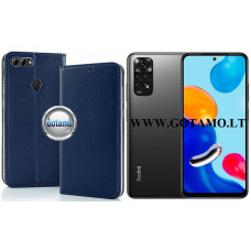 Xiaomi Redmi Note 11, Xiaomi Redmi Note 11S dėklai ir apsauginiai stiklai - Re-Cap magnetinis dėklas Xiaomi Redmi Note 11, Xiaomi Redmi Note 11S mobiliesiems telefonams mėlynos spalvos
