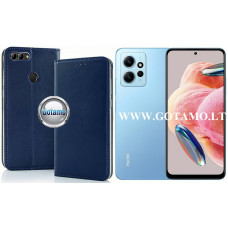 Xiaomi Redmi Note 12 4G dėklai ir apsauginiai stiklai - Re-Cap magnetinis dėklas Xiaomi Redmi Note 12 4G mobiliajam telefonui mėlynos spalvos