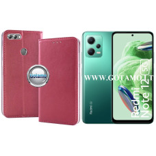 Xiaomi Redmi Note 12, Xiaomi Poco X5 dėklai ir apsauginiai stiklai - Re-Cap magnetinis dėklas Xiaomi Redmi Note 12, Xiaomi Poco X5 mobiliesiems telefonams tamsiai raudonos (bordo) spalvos
