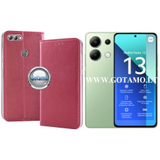 Xiaomi Redmi Note 13 4G dėklai ir apsauginiai stiklai - Re-Cap magnetinis dėklas Xiaomi Redmi Note 13 4G mobiliajam telefonui tamsiai raudonos (bordo) spalvos