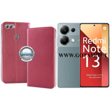 Re-Cap magnetinis dėklas Xiaomi Redmi Note 13 Pro 4G, Xiaomi Poco M6 Pro mobiliesiems telefonams tamsiai raudonos (bordo) spalvos