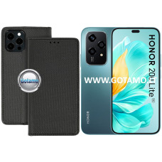 Honor 200 Lite dėklai ir apsauginiai stiklai - Re-Grid magnetinis dėklas Honor 200 Lite telefonui juodos spalvos
