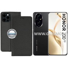 Re-Grid magnetinis dėklas Honor 200 telefonui juodos spalvos