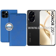 Re-Grid magnetinis dėklas Honor 200 telefonui mėlynos spalvos