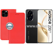 Re-Grid magnetinis dėklas Honor 200 telefonui raudonos spalvos