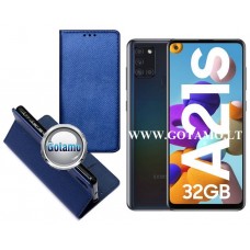 Re-Grid magnetinis dėklas Samsung Galaxy A21s mobiliesiems telefonams mėlynos spalvos Plungė | Vilnius | Palanga